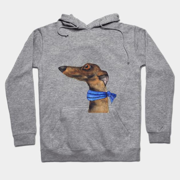 GREYHOUND Hoodie by haresandcritters